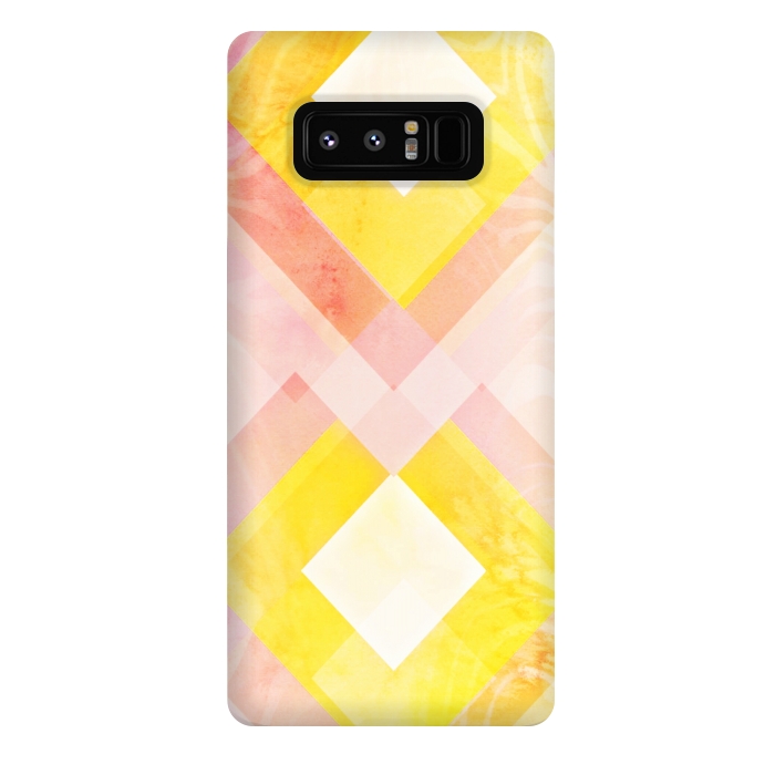 Galaxy Note 8 StrongFit Pink yellow pattern by Jms