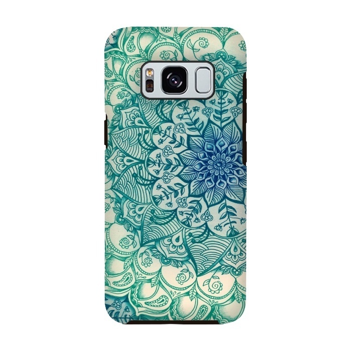 Galaxy S8 StrongFit Emerald Doodle by Micklyn Le Feuvre