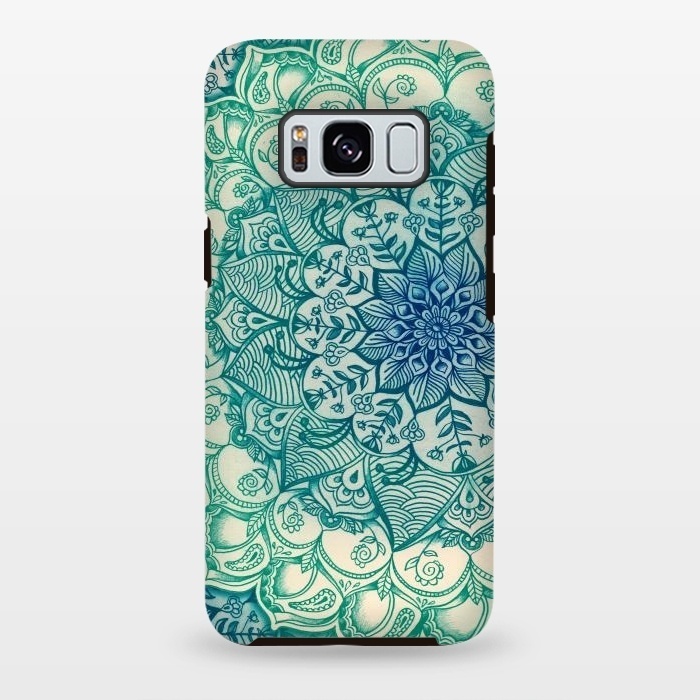 Galaxy S8 plus StrongFit Emerald Doodle by Micklyn Le Feuvre