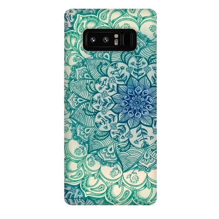 Galaxy Note 8 StrongFit Emerald Doodle by Micklyn Le Feuvre