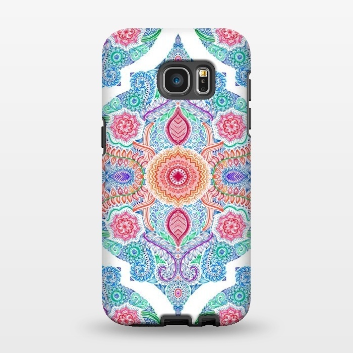 Galaxy S7 EDGE StrongFit Ink and Symmetry in Rainbow Brights by Micklyn Le Feuvre