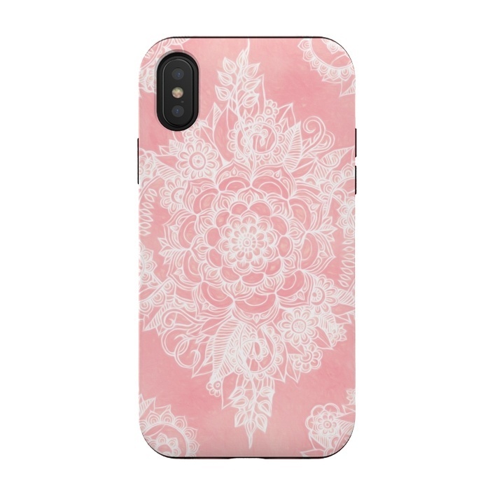 iPhone Xs / X StrongFit Marshmallow Lace by Micklyn Le Feuvre