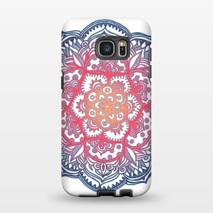 Galaxy S7 EDGE StrongFit Radiant Medallion Doodle by Micklyn Le Feuvre