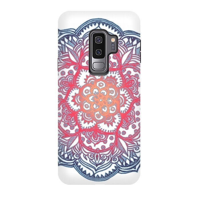 Galaxy S9 plus StrongFit Radiant Medallion Doodle by Micklyn Le Feuvre