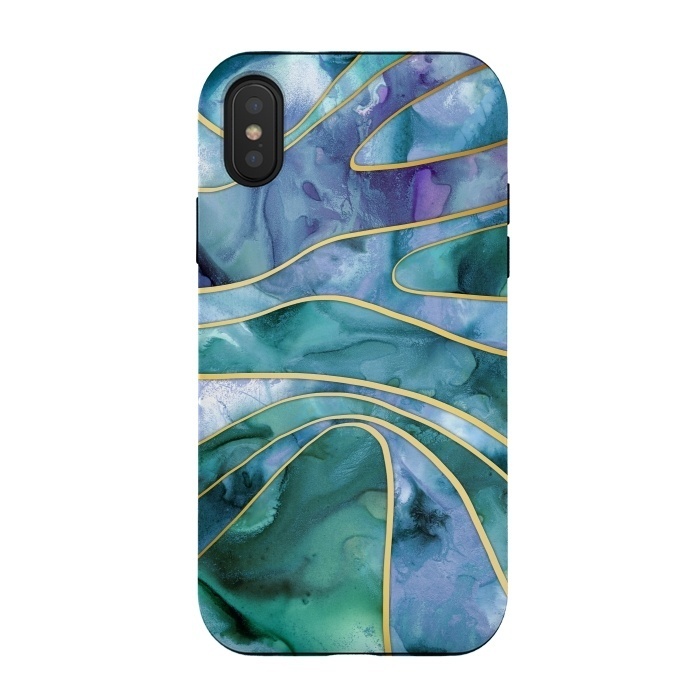 iPhone Xs / X StrongFit The Magnetic Tide by Micklyn Le Feuvre