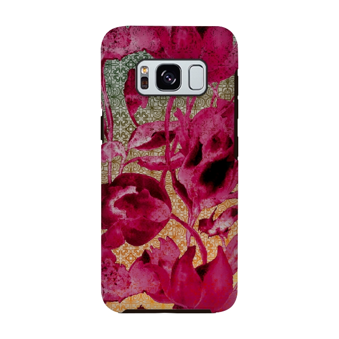 Galaxy S8 StrongFit Lacey floral by Kashmira Baheti