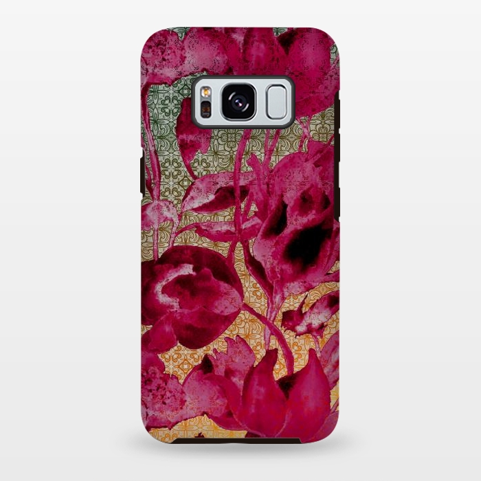 Galaxy S8 plus StrongFit Lacey floral by Kashmira Baheti