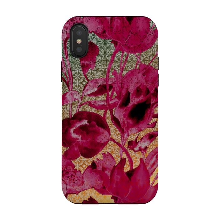 iPhone Xs / X StrongFit Lacey floral by Kashmira Baheti