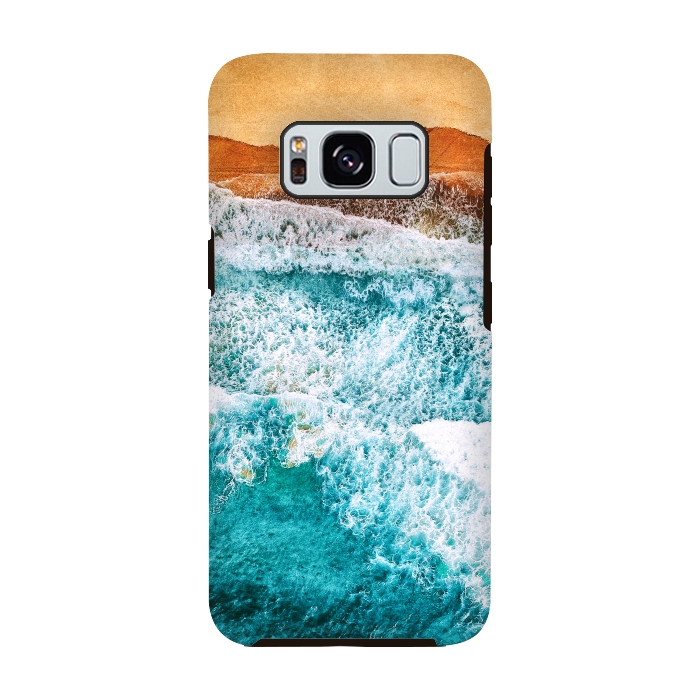 Galaxy S8 StrongFit Tropical VI - Beach Waves II by Art Design Works