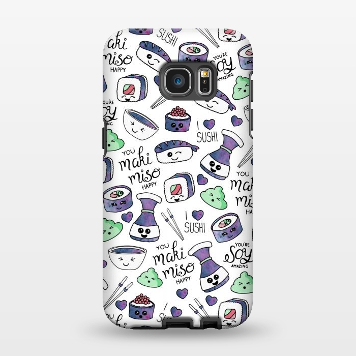Galaxy S7 EDGE StrongFit Galaxy Sushi by gingerlique