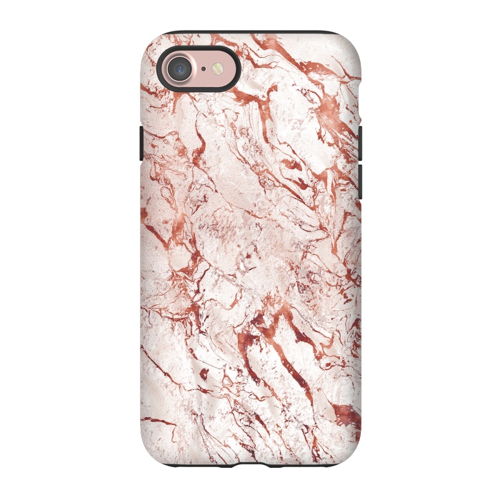 iPhone 7 StrongFit ROSE GOLD MARBLE by Art Design Works