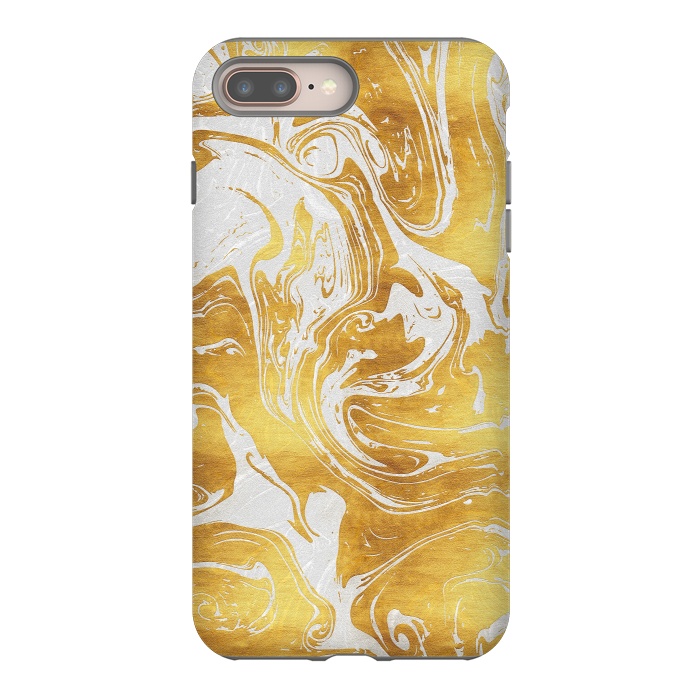 iPhone 7 plus StrongFit White Dragon Marble by Art Design Works