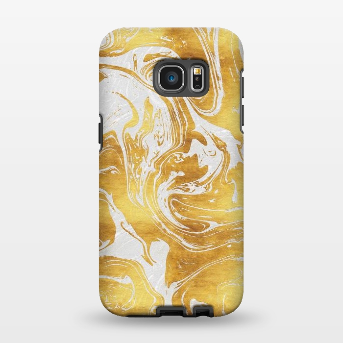 Galaxy S7 EDGE StrongFit White Dragon Marble by Art Design Works
