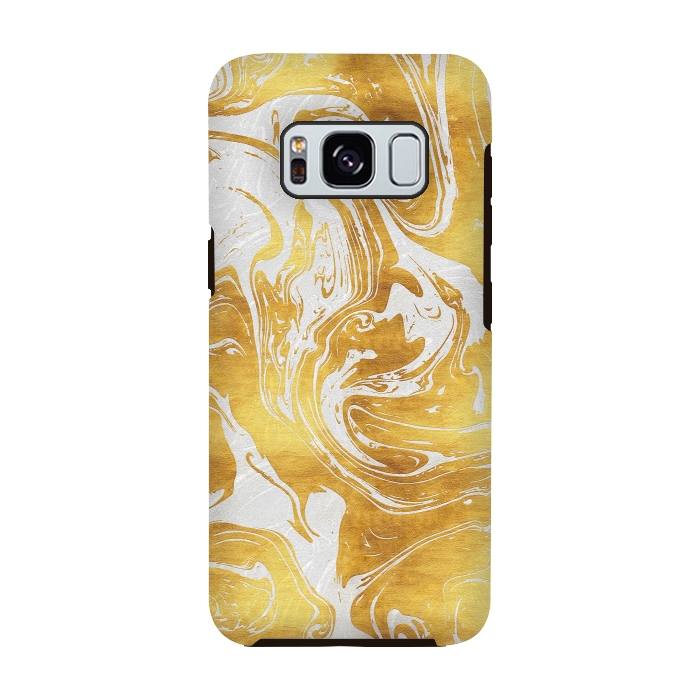 Galaxy S8 StrongFit White Dragon Marble by Art Design Works
