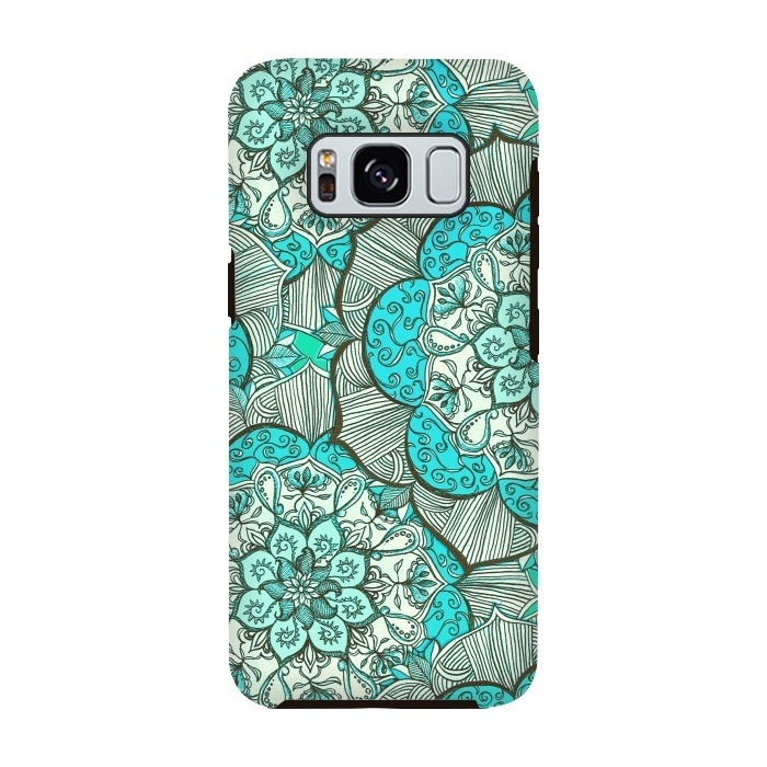 Galaxy S8 StrongFit Fresh Doodle in my Happy Colours by Micklyn Le Feuvre