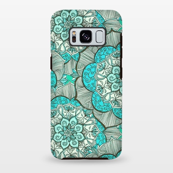 Galaxy S8 plus StrongFit Fresh Doodle in my Happy Colours by Micklyn Le Feuvre