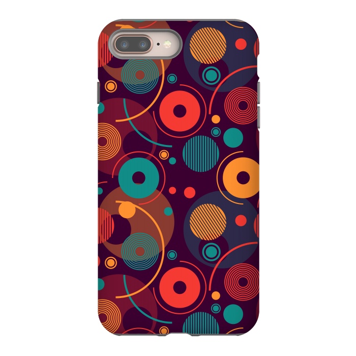 iPhone 7 plus StrongFit colorful rounded shapes by TMSarts