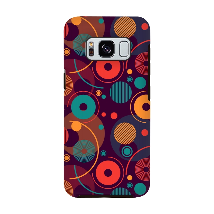 Galaxy S8 StrongFit colorful rounded shapes by TMSarts