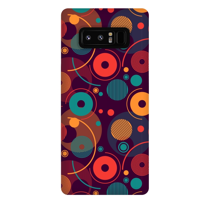 Galaxy Note 8 StrongFit colorful rounded shapes by TMSarts