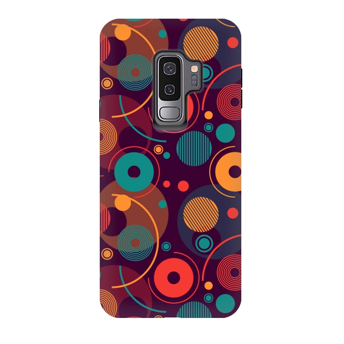 Galaxy S9 plus StrongFit colorful rounded shapes by TMSarts