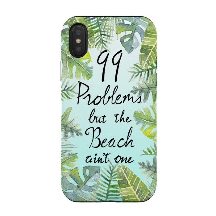 iPhone Xs / X StrongFit Tropical Chill by gingerlique