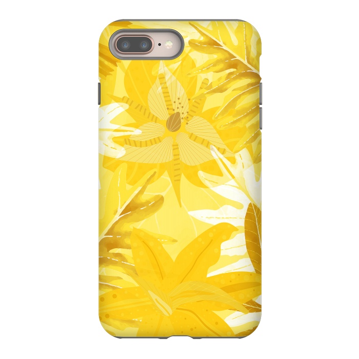 iPhone 7 plus StrongFit My Sunny Gold Aloha Jungle by  Utart