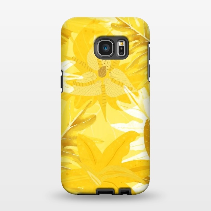 Galaxy S7 EDGE StrongFit My Sunny Gold Aloha Jungle by  Utart