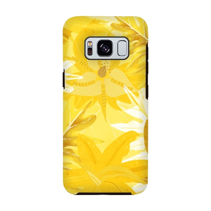 Galaxy S8 StrongFit My Sunny Gold Aloha Jungle by  Utart