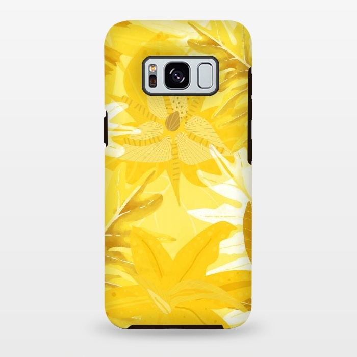 Galaxy S8 plus StrongFit My Sunny Gold Aloha Jungle by  Utart