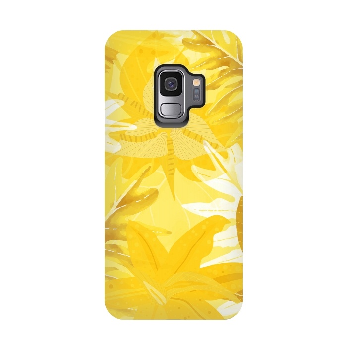 Galaxy S9 StrongFit My Sunny Gold Aloha Jungle by  Utart