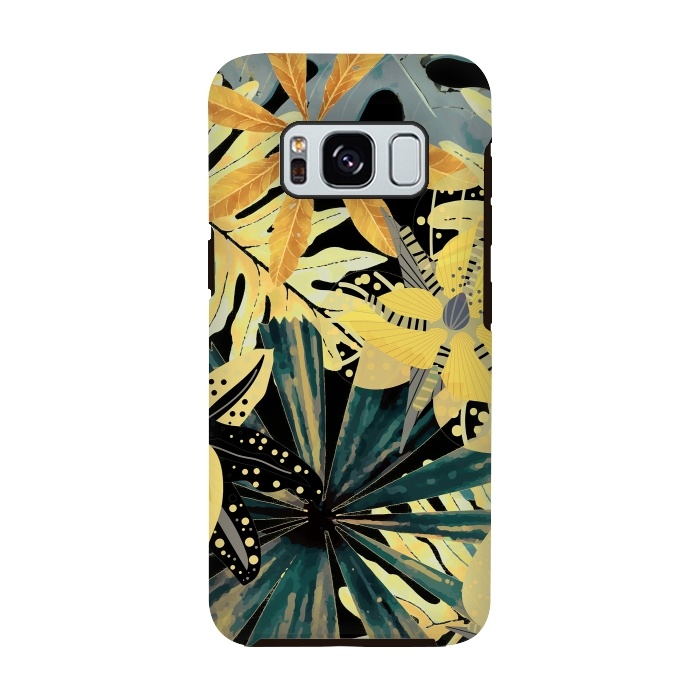 Galaxy S8 StrongFit Abstract Foliage Aloha Jungle  by  Utart
