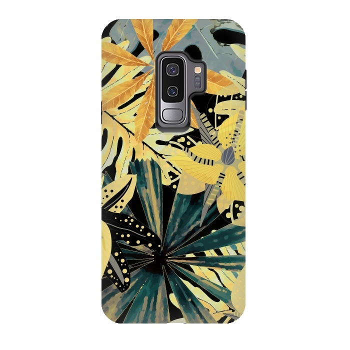 Galaxy S9 plus StrongFit Abstract Foliage Aloha Jungle  by  Utart