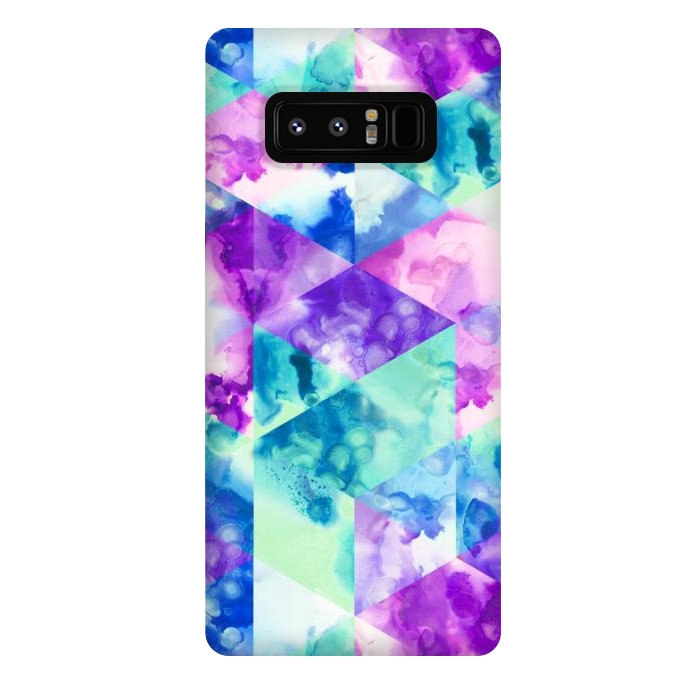 Galaxy Note 8 StrongFit Inky Hexagons by gingerlique