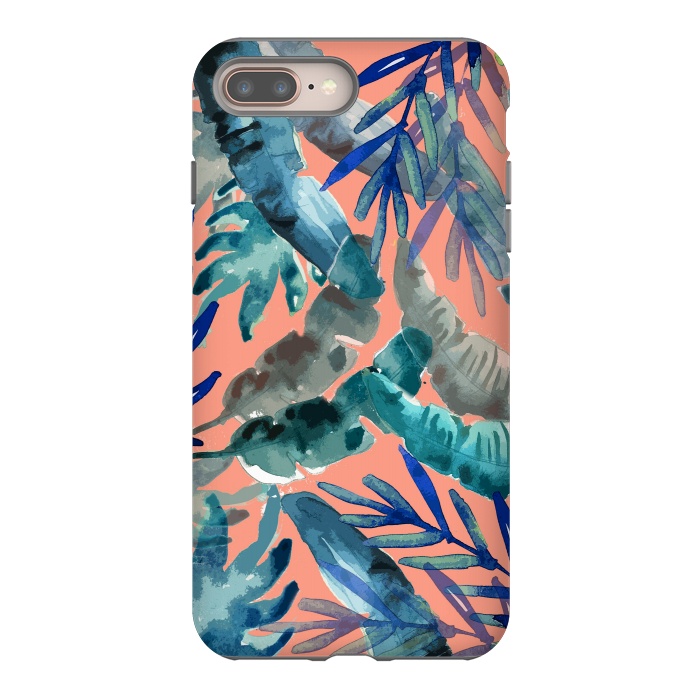 iPhone 7 plus StrongFit Tropical Mix Coral by MUKTA LATA BARUA