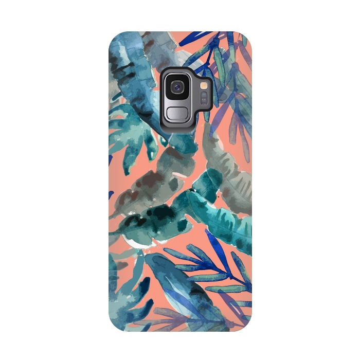 Galaxy S9 StrongFit Tropical Mix Coral by MUKTA LATA BARUA