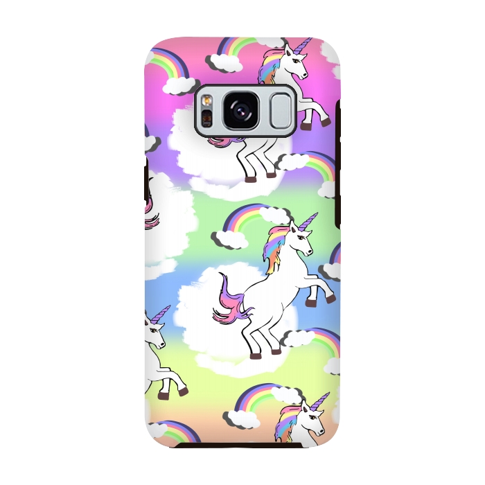 Galaxy S8 StrongFit Rainbow Unicorns by MUKTA LATA BARUA