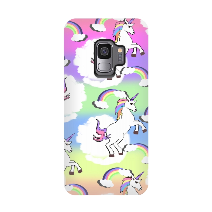 Galaxy S9 StrongFit Rainbow Unicorns by MUKTA LATA BARUA