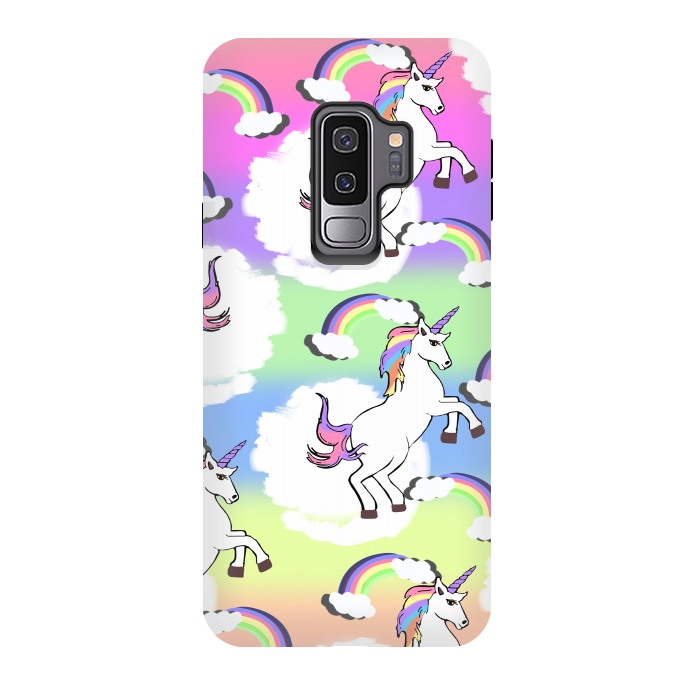 Galaxy S9 plus StrongFit Rainbow Unicorns by MUKTA LATA BARUA
