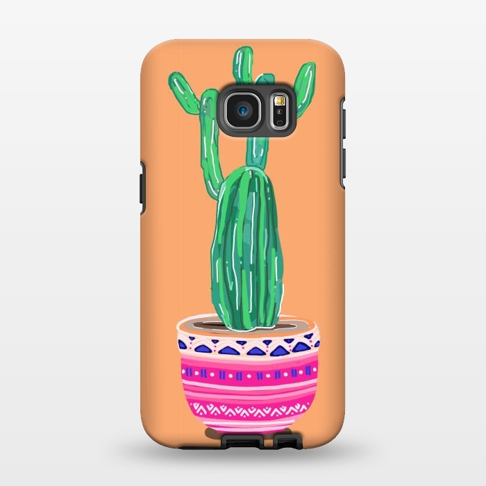Galaxy S7 EDGE StrongFit Cacti Plant by MUKTA LATA BARUA