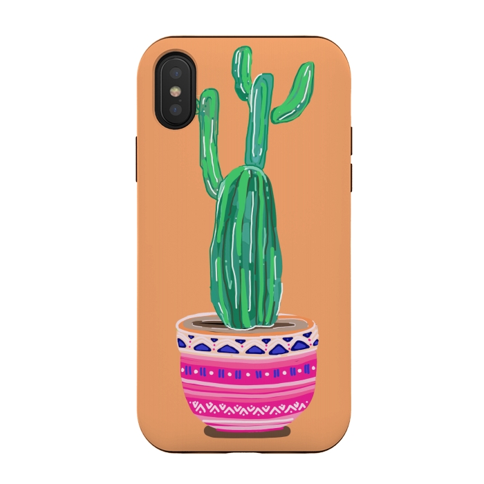iPhone Xs / X StrongFit Cacti Plant by MUKTA LATA BARUA