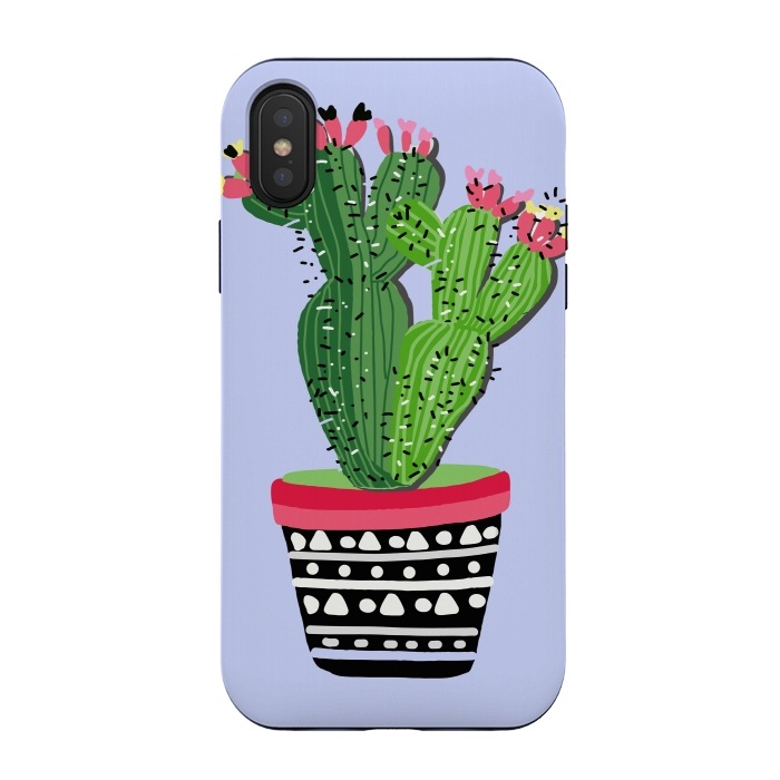 iPhone Xs / X StrongFit Cacti Love 4 by MUKTA LATA BARUA