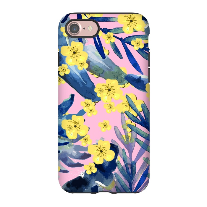 iPhone 7 StrongFit Tropical Flowers 3 by MUKTA LATA BARUA