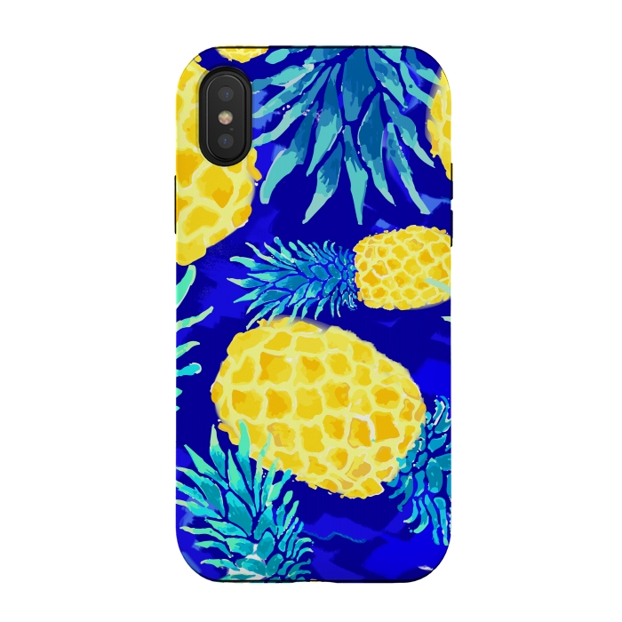 iPhone Xs / X StrongFit Pineapple Crush by MUKTA LATA BARUA