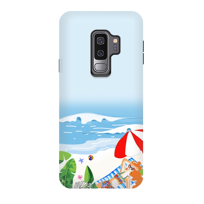 Galaxy S9 plus StrongFit Beach Life by MUKTA LATA BARUA