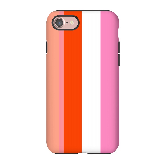 iPhone 7 StrongFit Colorful Stripes by MUKTA LATA BARUA