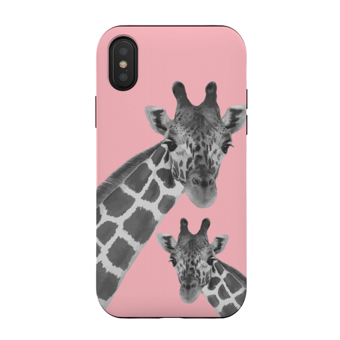 iPhone Xs / X StrongFit Giraffe Love 2 by MUKTA LATA BARUA