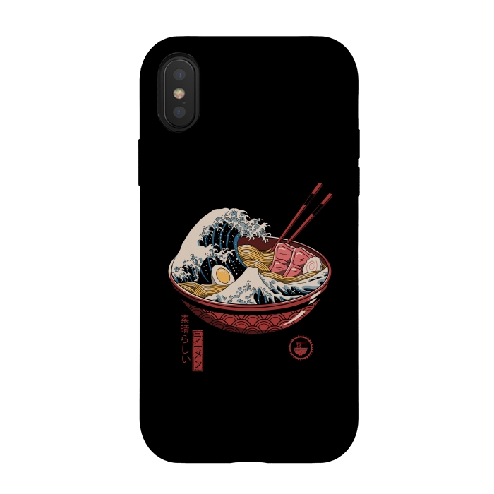 iPhone Xs / X StrongFit Great Ramen Wave by Vincent Patrick Trinidad