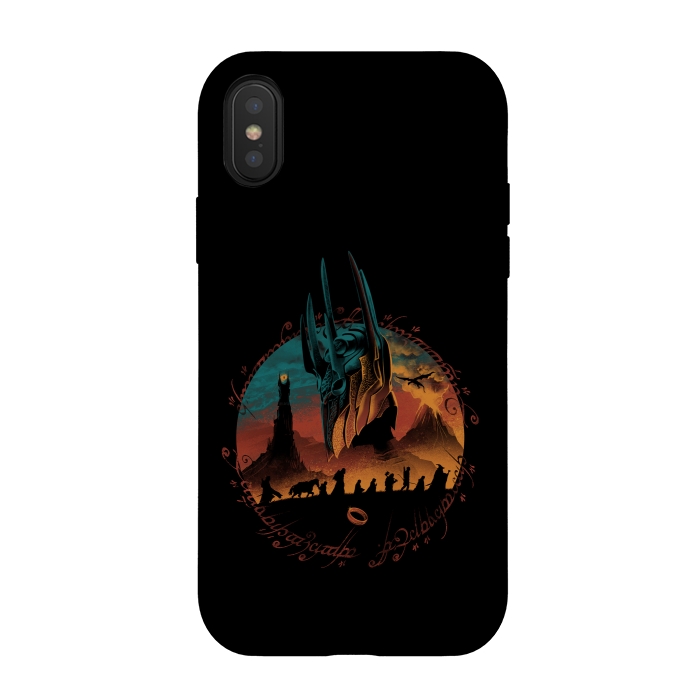iPhone Xs / X StrongFit Middle Earth Quest by Vincent Patrick Trinidad