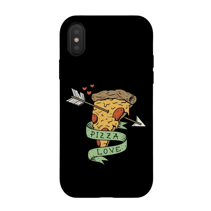 iPhone Xs / X StrongFit Pizza Love by Vincent Patrick Trinidad