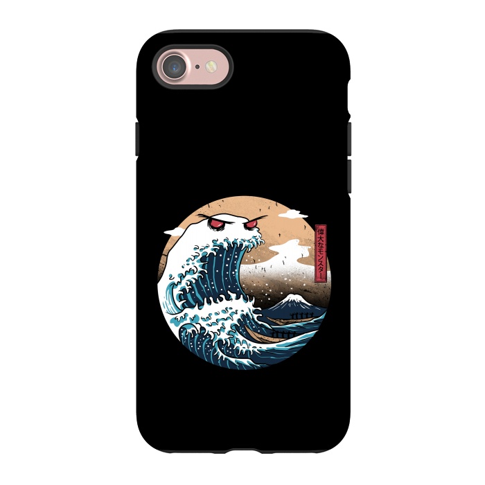 iPhone 7 StrongFit The Great Monster of Kanagawa por Vincent Patrick Trinidad